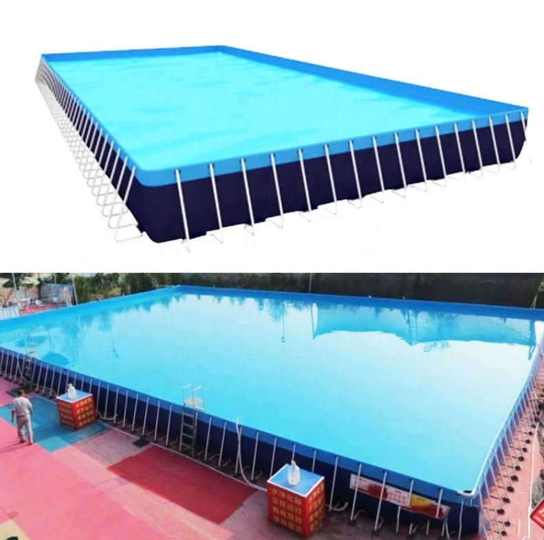 Большой каркасный летний бассейн 15 x 30 x 1 м (рис.1)